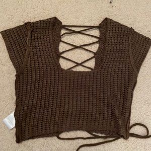 Peppermayo crochet top size s/m. Name on website : Love Like This Crochet Crop